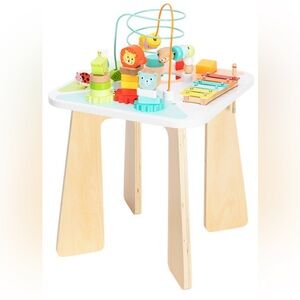 Fat Brain Toys Sunshine Wood Activity Table